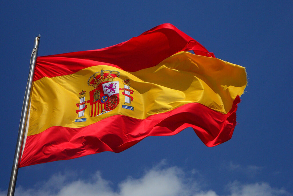spanish flag flying