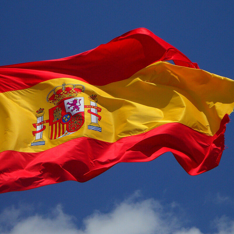 spanish flag flying