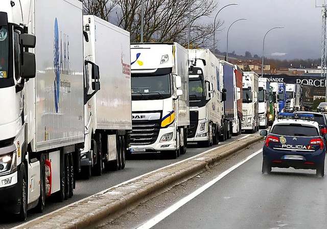 lorries in spain